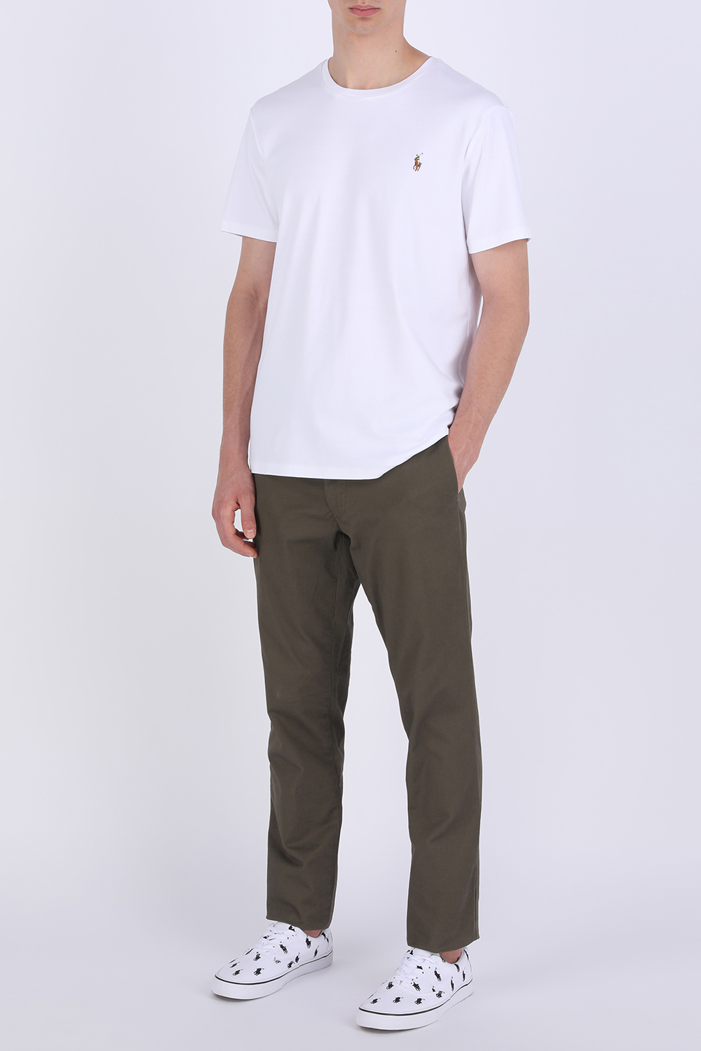 Slim Fit Pants in Army-Green POLO RALPH LAUREN